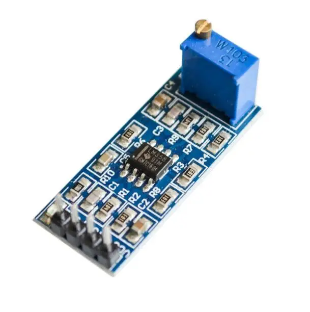 

LM358 100 times gain signal amplifier module operation amplifier module For arduino