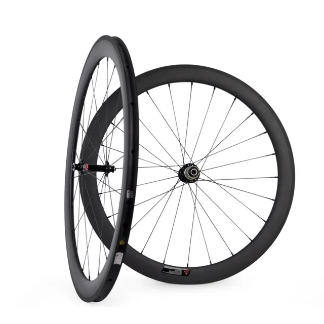 Cheap 50mm Tubular Carbon Wheels 700C Road Bike Ultra Light Bicycle Wheelset 1240g
