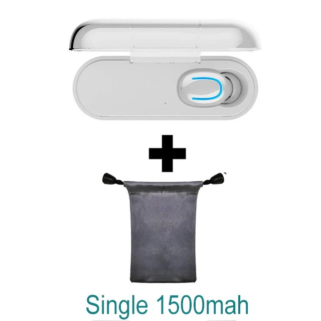 Новинка Bluetooth 5,0, наушники TWS, беспроводные наушники IPX5, водонепроницаемые наушники, Спортивная стереогарнитура, глубокий бас, для iphone, samsung, HBQ - Цвет: single white add Bag