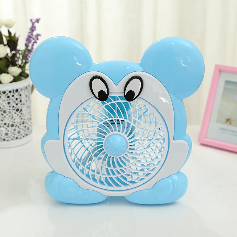 

Cartoon Shape Micky Mouse Shape Electric Fan With 3m Extended Line 220V Electric Mini Portable Fan For Office School EU/AU/UK