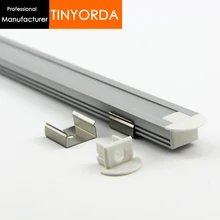 Tinyorda 500 шт.(длина 2 м) полоса Alu светодиодный профиль канала для 11 мм Светодиодные полосы света [профессиональный производитель] TAB2212