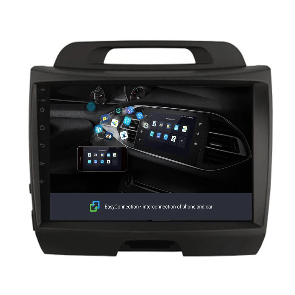Flash Deal Android 9.1 quad 4 core car dvd for KIA sportage 2011 2012 2013 2014 2015 headunit gps navigation 2 din car multimedia player 4