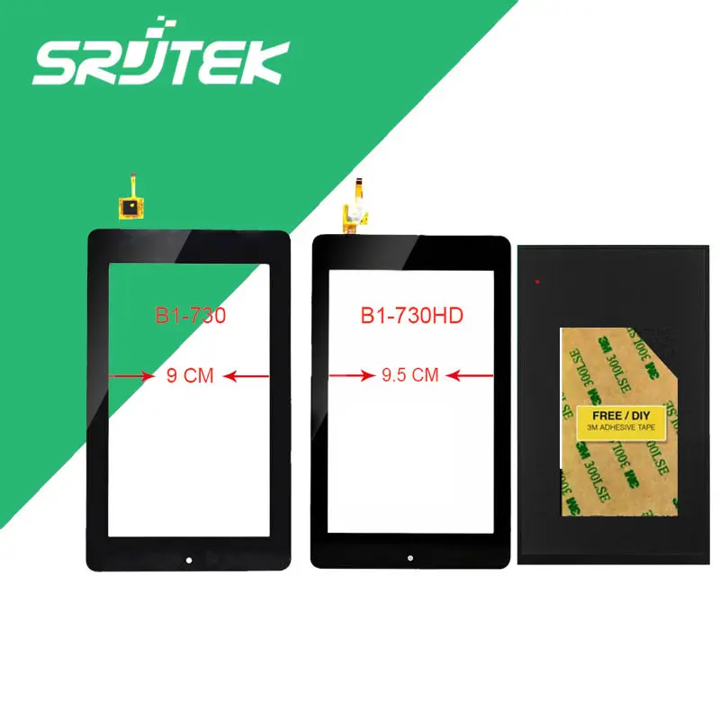 For Acer Iconia One 7 B1-730HD A1402 LCD Display Panel Screen Monitor + Touch Screen Digitizer Sensor Glass 100% Test 5pcs lot 100% new original oneplus one lcd screen touch panel digitizer for oneplus one 64gb 16gb lcd display 100%tested