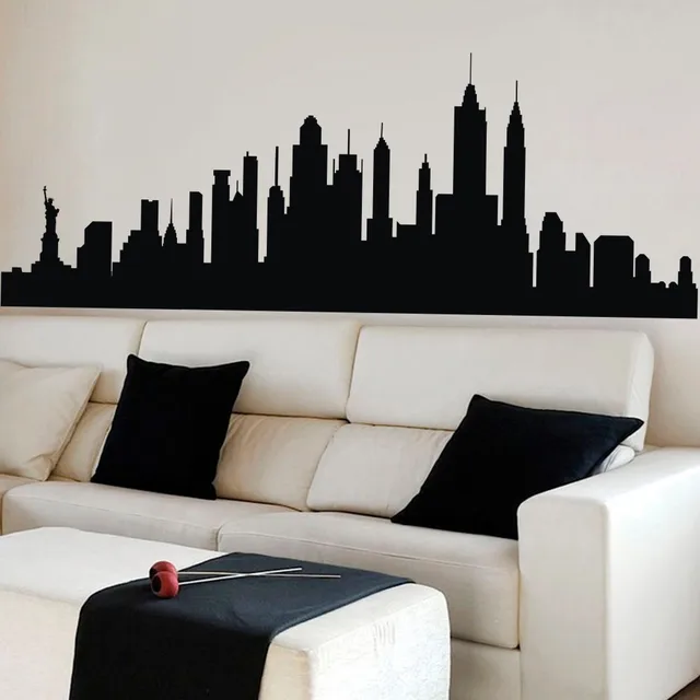 Wall Decal New York City NYC Skyline Cityscape Travel Vacation