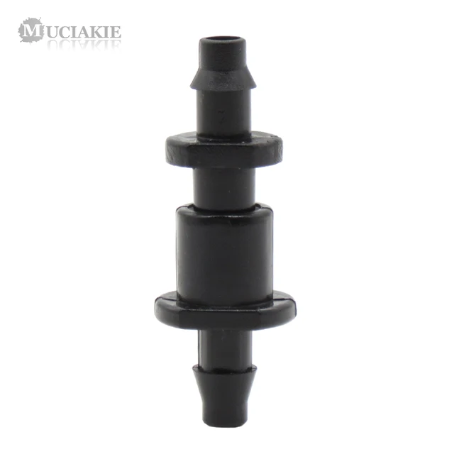 Muciakie 20Pcs Double 1/4 ' Barb Csatlakozók Micro Drip Öntözőszerelvények 2-Út Egyenlő Kapcsolási Adapter Ízület 4/7 Mm-Es Tömlőhöz