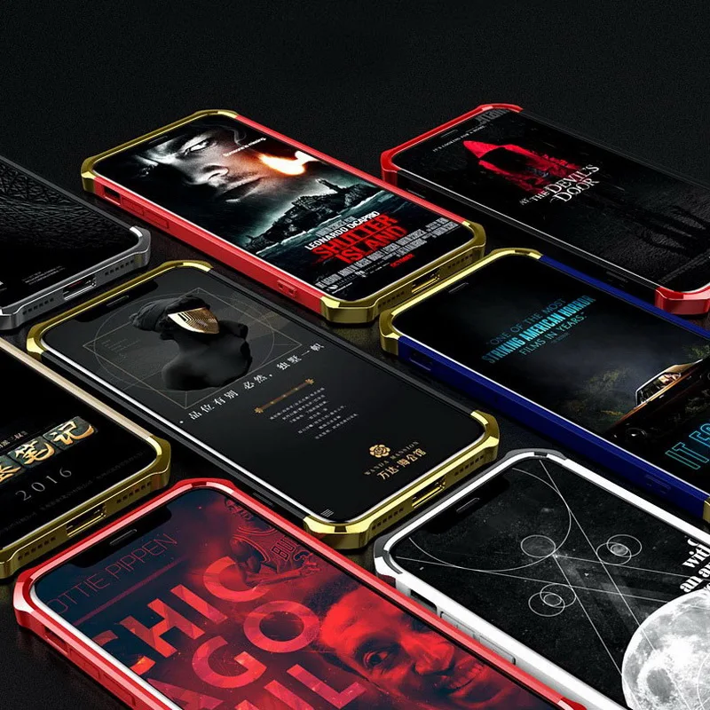 Full Body Case For Iphone x Case Iphone 7 8 Plus iphonex Luxury Plating 3 in 1 Hard PC Capa Celular Production Phone Back Cover