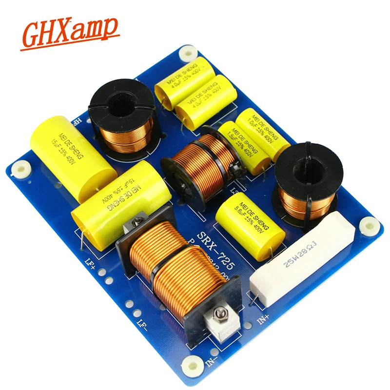 GhxampTweeterDualBassSpeakerCrossover2500Hz2WayCrossover800W