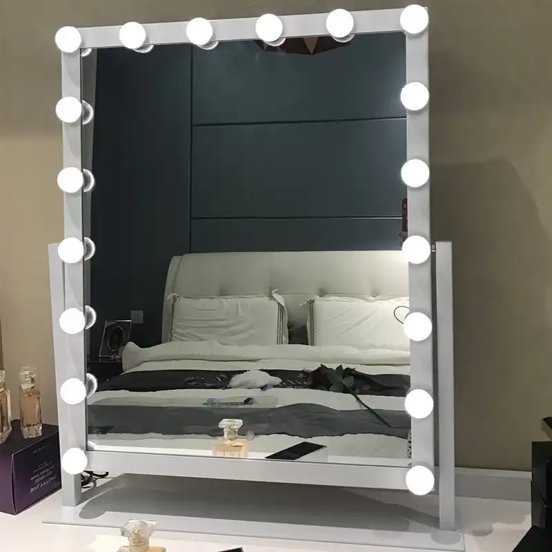 Hollywood Style Makeup Vanity Mirror With 18x3w Dimmable Led Bulbs
