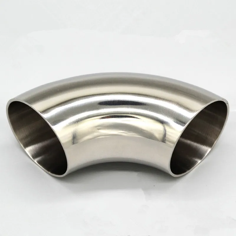 

45mm OD 304 Stainless Steel Elbow 90 Degree Sanitary Welding Elbow Pipe Connection Fittings polishing Food grade