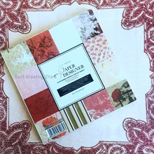 ENO поздравление 6 дюймов бумажный дизайнер для изготовления открыток и скрапбукинга винтажный цветочный фон бумажный пакет