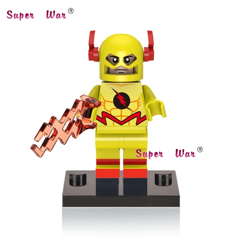 

Single Sale superhero Cartoon FLASH DC marvel avengers building blocks action sets model bricks toys for children