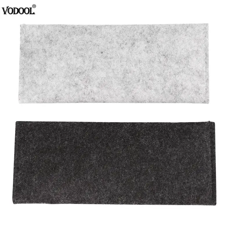 

High Quality Korean Felt Pencil Bags Storage Holder Stationery Foldable Pouch Pen Storage Box Kids Gift School Office Supplies