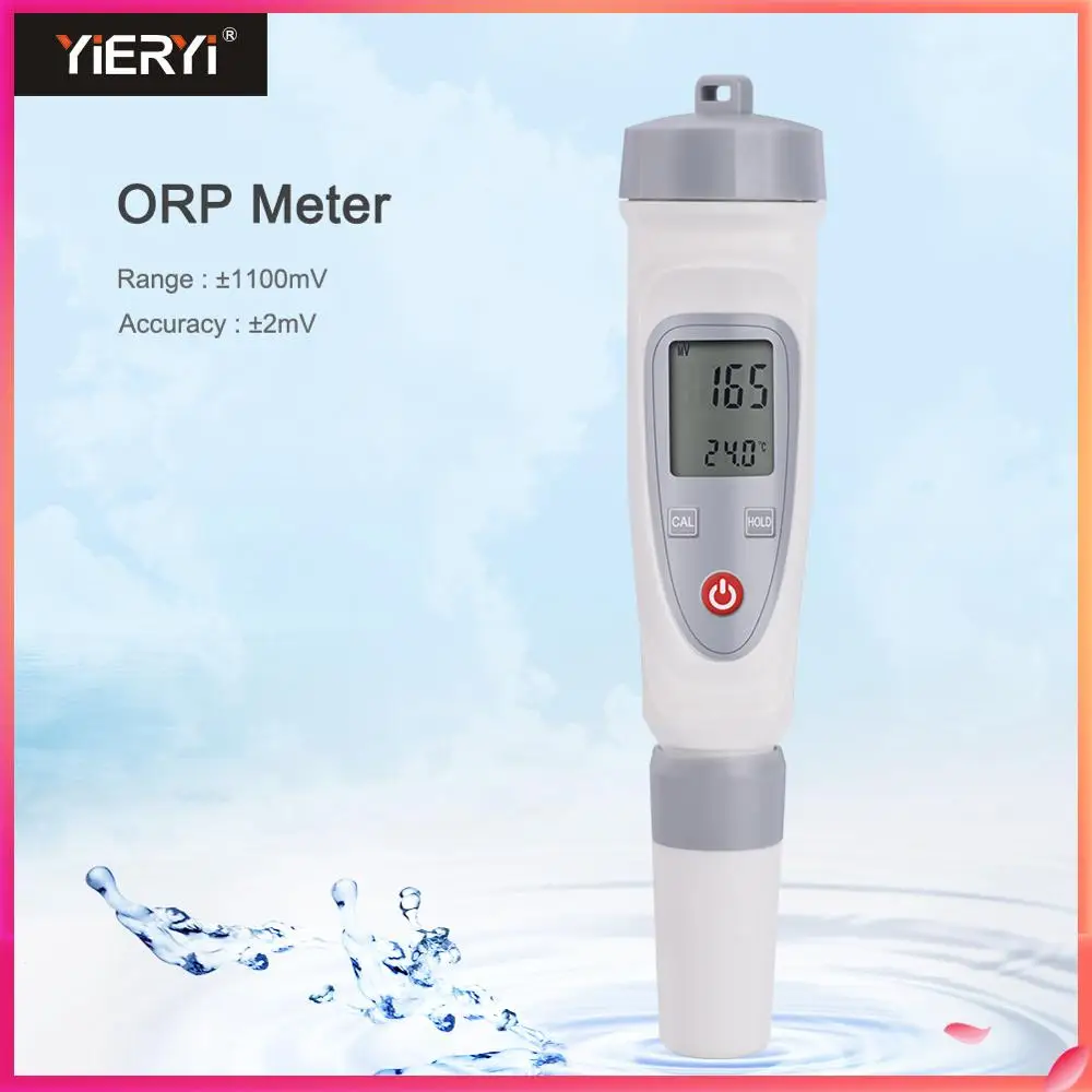 

Yieryi ORP-BL Orp Meter Factory Corrected Range +- 1100 mv Oxidation Reduction Potential ORP Meter For Water Aquarium