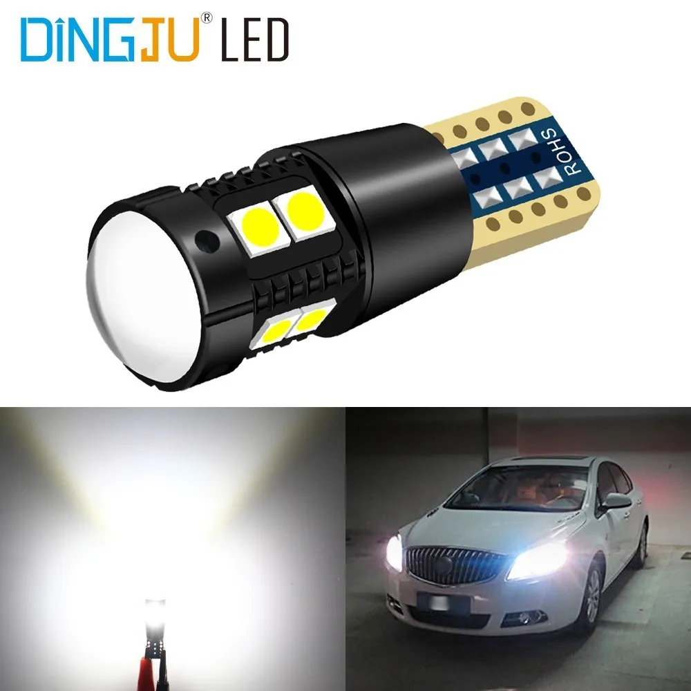 

1PCS Car Light T10 W5w Canbus No Error Led Wedge Bulb 3030 10SMD Auto Dome Reading Parking Lights Marker Lamp Bulbs 12V 24V
