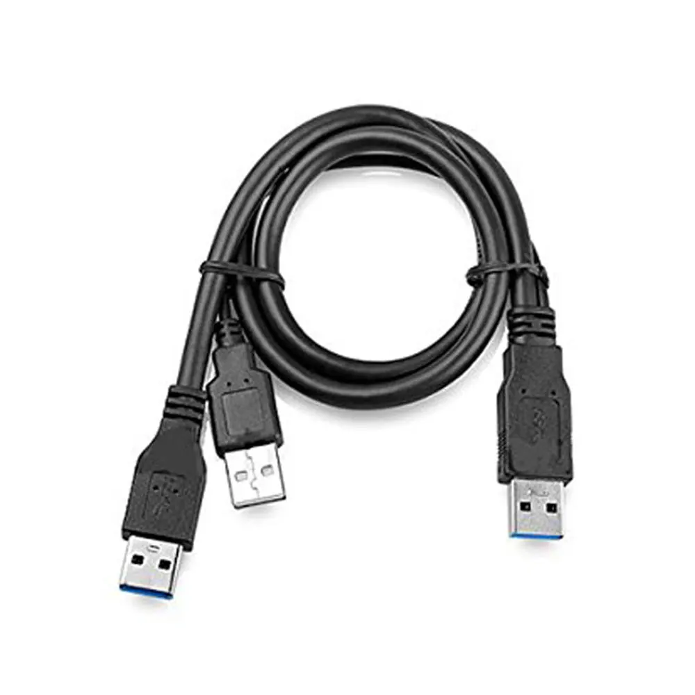 Leadzoe USB 3 0 кабель для передачи данных с разъемом 8 см двойной источник питания