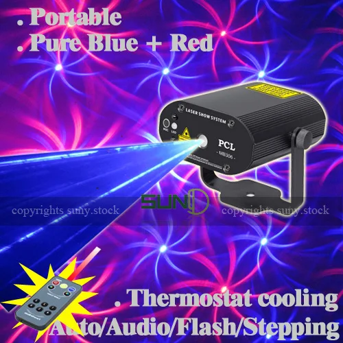 

SUNY Remote Mini Manual&Sound Active Blue Red BR Multi-Patterns Laser Stage Christmas Projector DJ Show Wedding Dance Bar Party