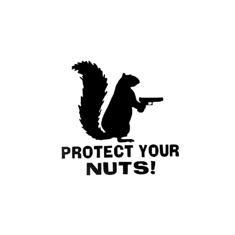 Funny Protect Your Nuts Squirrel Police Army Navy Marines Car Stickers And Decals Creative
