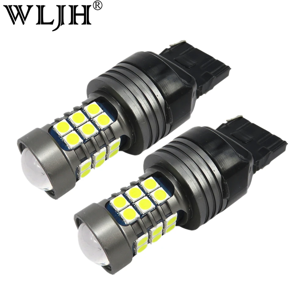 

WLJH 2x Canbus 27W 7440 7440A T20 LED Bulb Front Rear Turn Signal Tail lights Daytime Running DRL Lights for Honda Buick Dodge