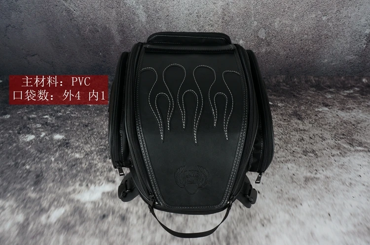 Harley & Cruiser   flame  tail Bag a2