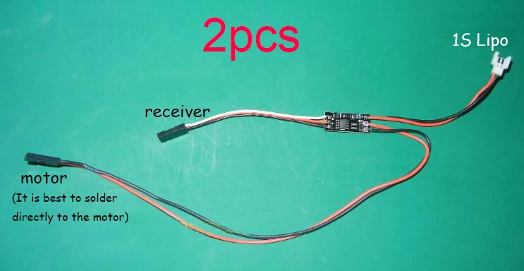 

2Pcs 1S 4A Brushed ESC Mini Speed Controller For Small Remote Control Airplane/Boat 720/820/N20/N30 Coreless Motor