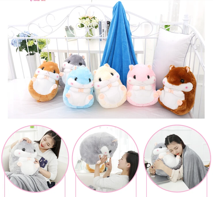 Plush doll 1pc 50cm hamster totoro squirrel warm rest office cushion