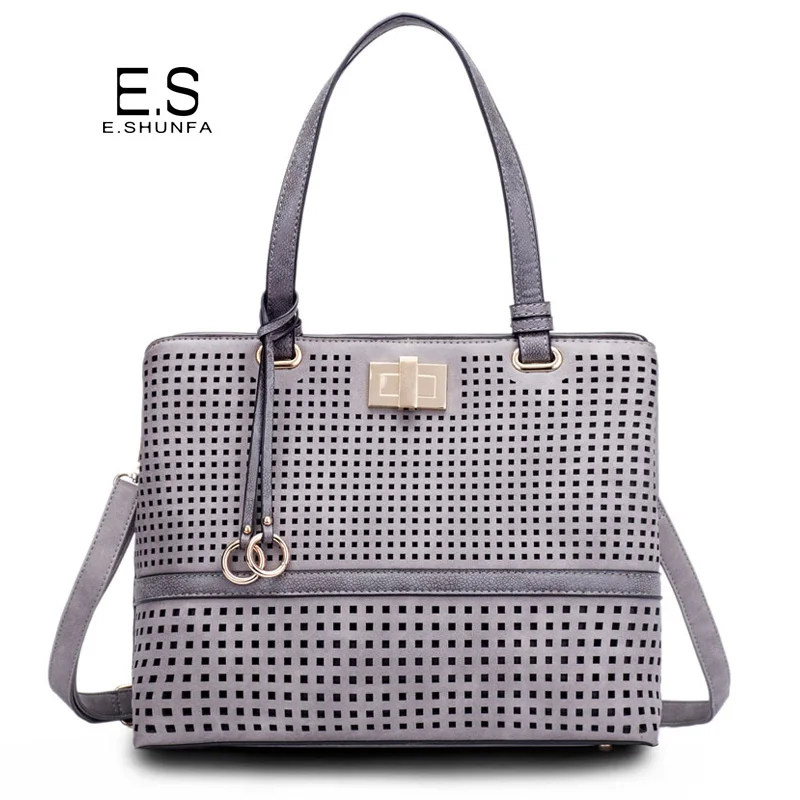 

Hollow Out Shoulder Bags For Women 2018 New Arrival Fashion PU Leather Bag Woman Large Capacity Casual Single Shoulder Bag