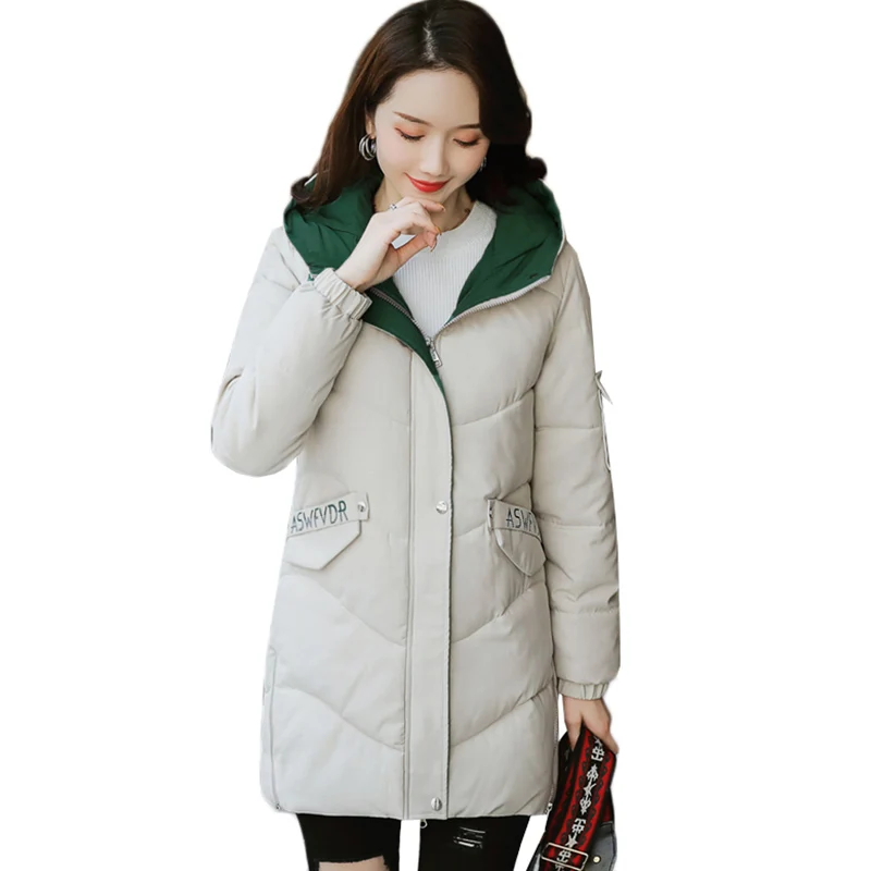 

Women Down Cotton Jacket New 2019 Winter Jacket Women Thick Snow Wear Winter Coat Lady Clothing Female Jackets Parkas S-3XL A944
