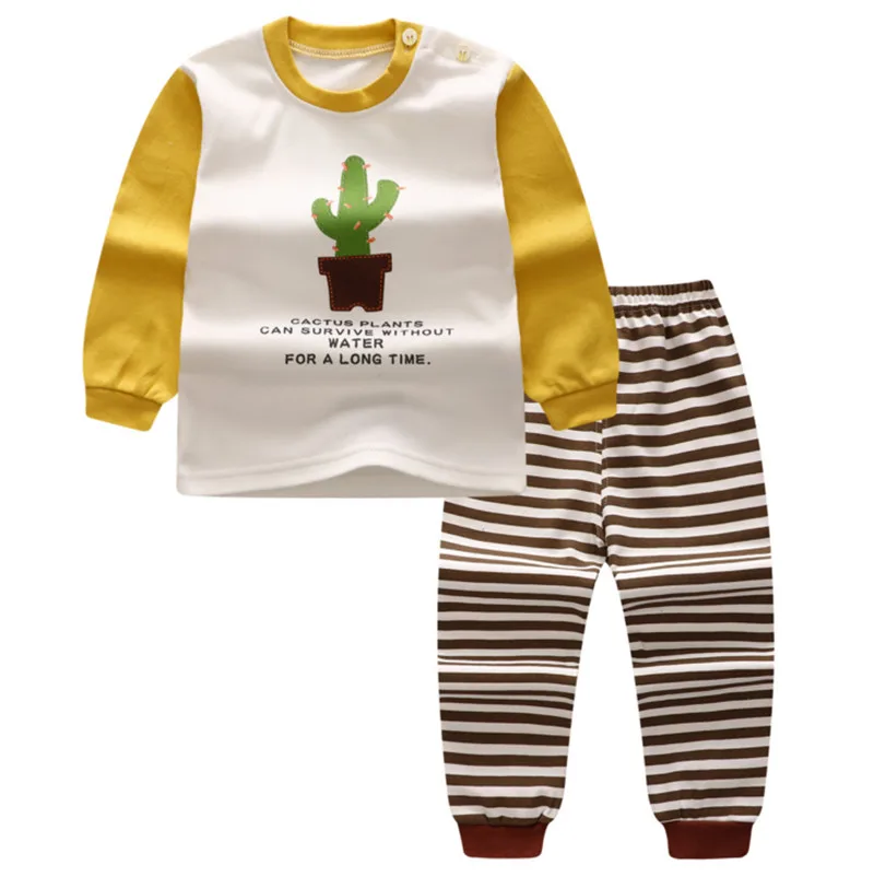 Коллекция года, осенне-Весенняя футболка с рисунком Топы+ штаны, комплект одежды для детей комплект одежды с длинными рукавами для маленьких мальчиков и девочек - Цвет: TZ025