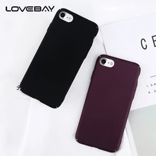 Lovebay Phone Case For Apple iPhone 6 6s Plus Fashion Plain Color Matte Hard PC Full Cover For iPhone 6s Phone Case Fundas Shell