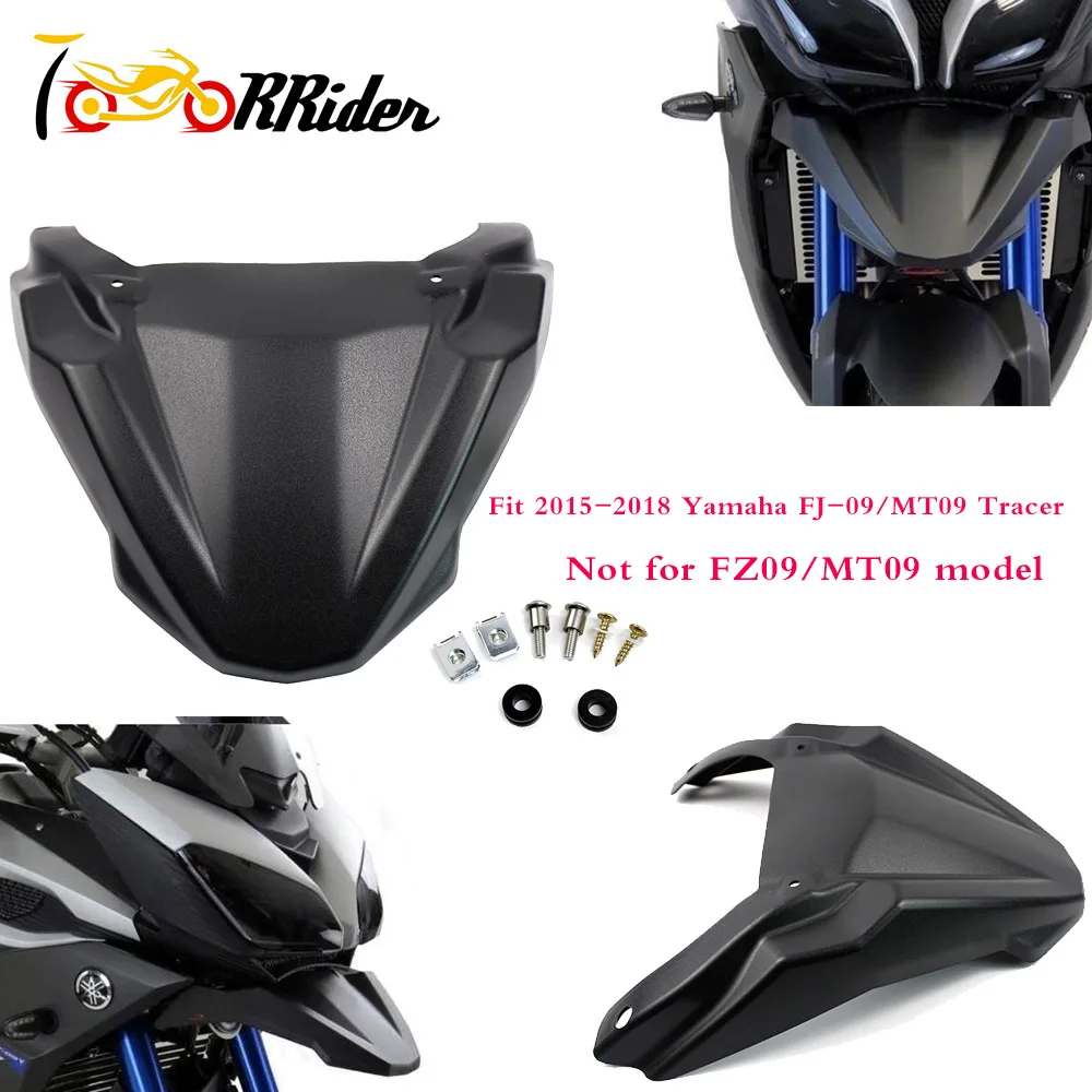 

MT 09 FJ 09 Front Wheel Fender Beak Nose Cone Extender Cowl Extension Cover For Yamaha MT-09 MT09 Tracer FJ-09 FJ09 2015-2017 16