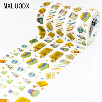 

Boxed Washi Masking Tape Lot Decor Colored Paper Decorative Adhesive Tape Set DIY Office Stationery Sticky Scrapbooking 1PCS