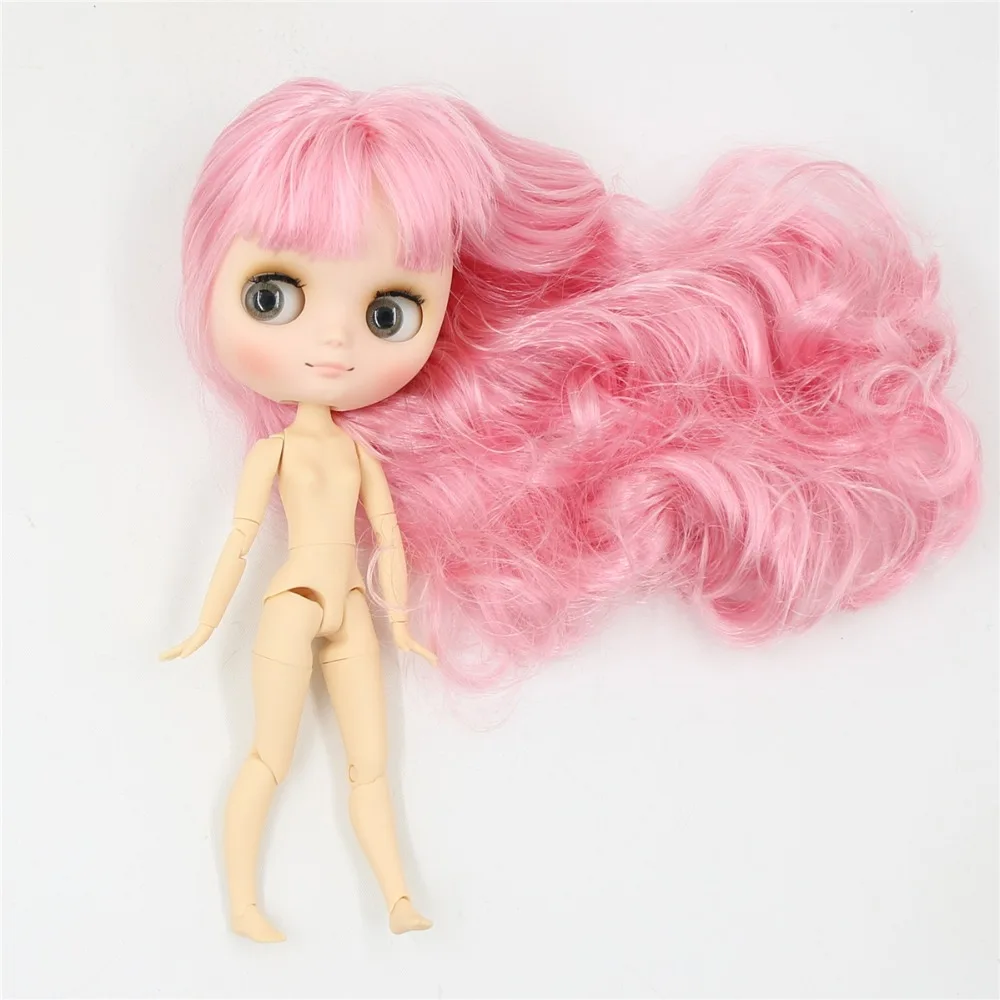 Middie Blythe Muñeca con pelo rosa, cabeza inclinada y Custom Cuerpo articulado 1