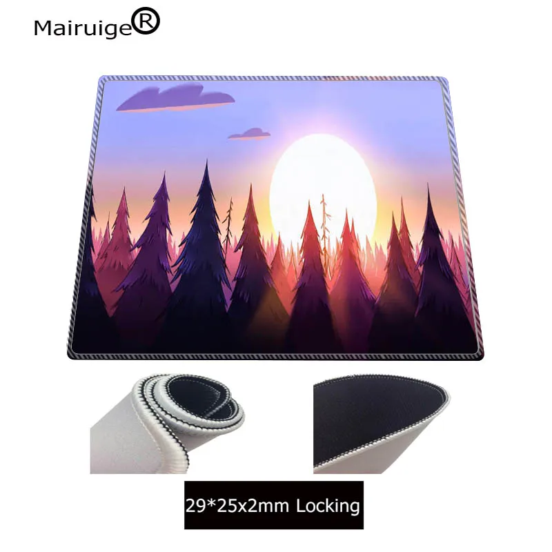  Mairuige 90X40CM Sunlight Pine Trees Large Lock Edge Mouse Pad Decor Desk Gaming Speed Mouse Pad Ru
