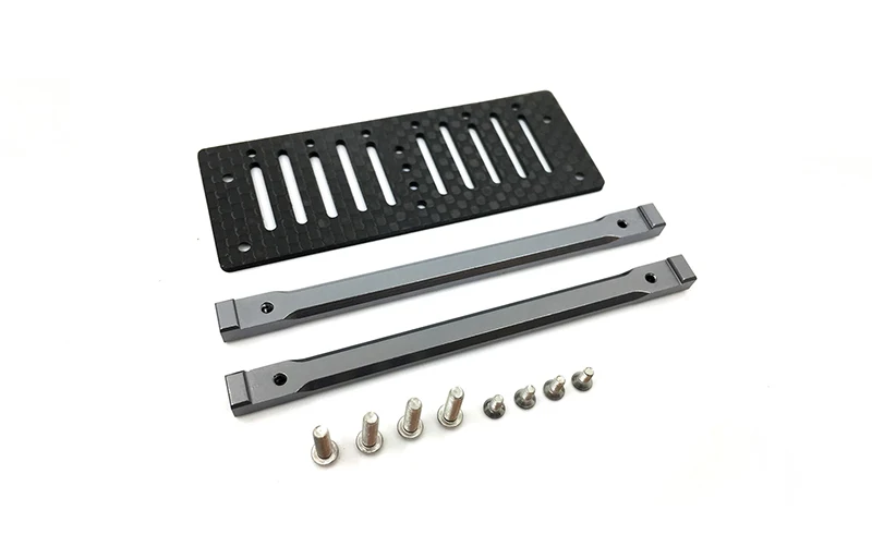 

1Set Capo JKMAX Wrangler Climbing Car Metal + Carbon Fiber Front Device Expansion Board for RC Cars Modified Parts