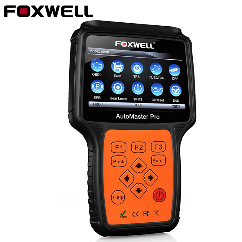 FOXWELL NT644 PRO OBD2 Профессиональный диагностический инструмент полная система Подушка безопасности ABS EPB Сброс DPF регенерация автомобиля OBD Автомобильный сканер