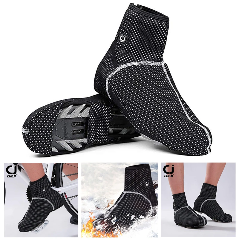 

2019 Bicycle Thermal Warm Fleece Cycling waterproof Windproof Shoes Cover Bicycle Overshoes MTB Bike Road Ciclismo Boot Cover
