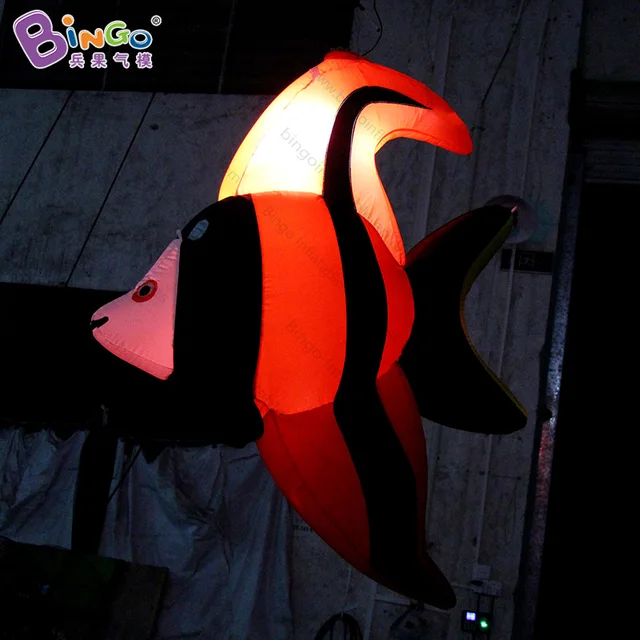 5ft long inflatable flying fish / big inflatable fish with LED / Expo
