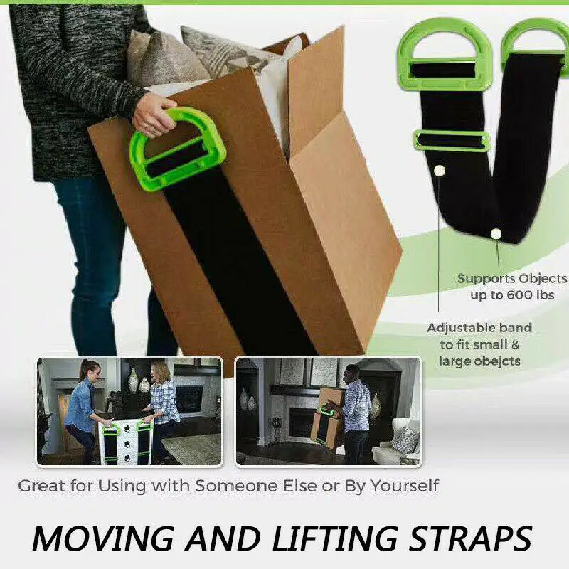 Clever Carry Moving Lifting Moving Strap Carry Ropes Transport Belt Wrist Straps Home Move Convenient Tools