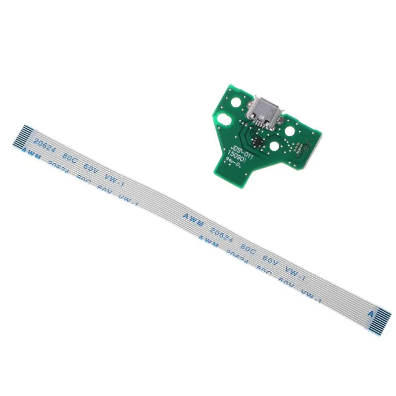 

USB Charging Port Socket Board JDS-011 For PS4 Controller With 12 Pin Cable