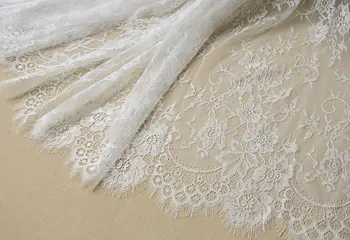 

off white chantilly lace fabric 1yard
