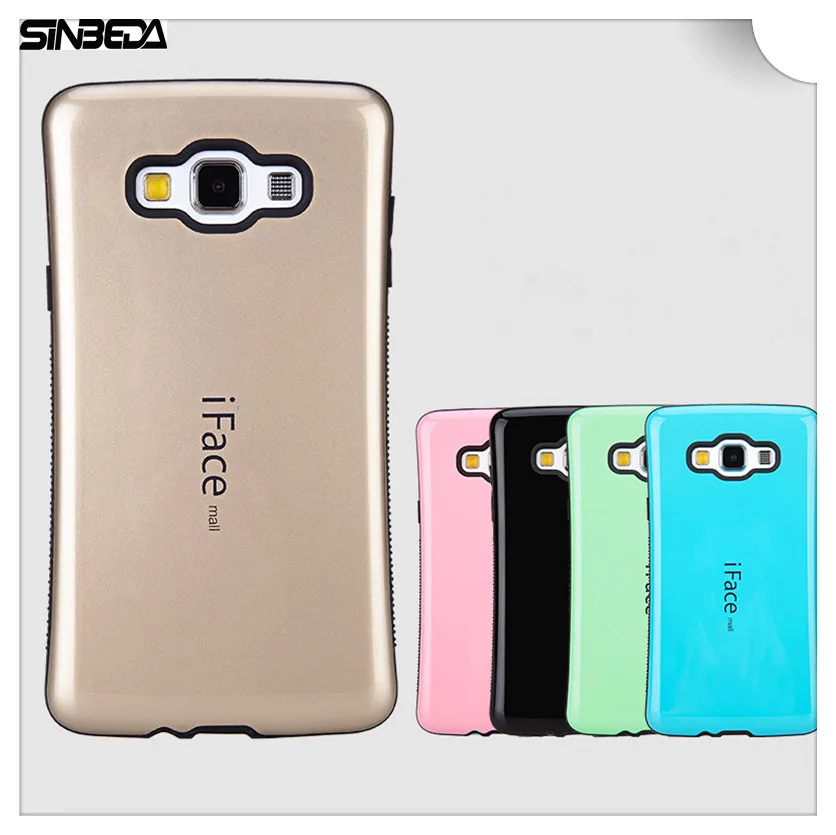 

Sinbeda iFace Mall Shell Shockproof TPU PC Hard Back Cover Protective Case For Samsung Galaxy A3 A5 A7 A8 E5 E7 Phone Bag Case