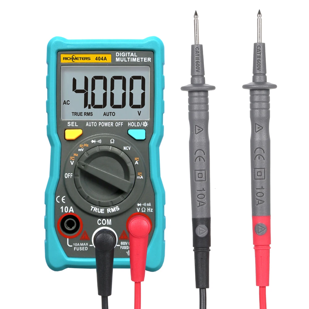 

Digital Multimeter Auto Range 4000 Counts True-RMS NCV AC/DC Voltage Ammeter Current Multimetro Tester