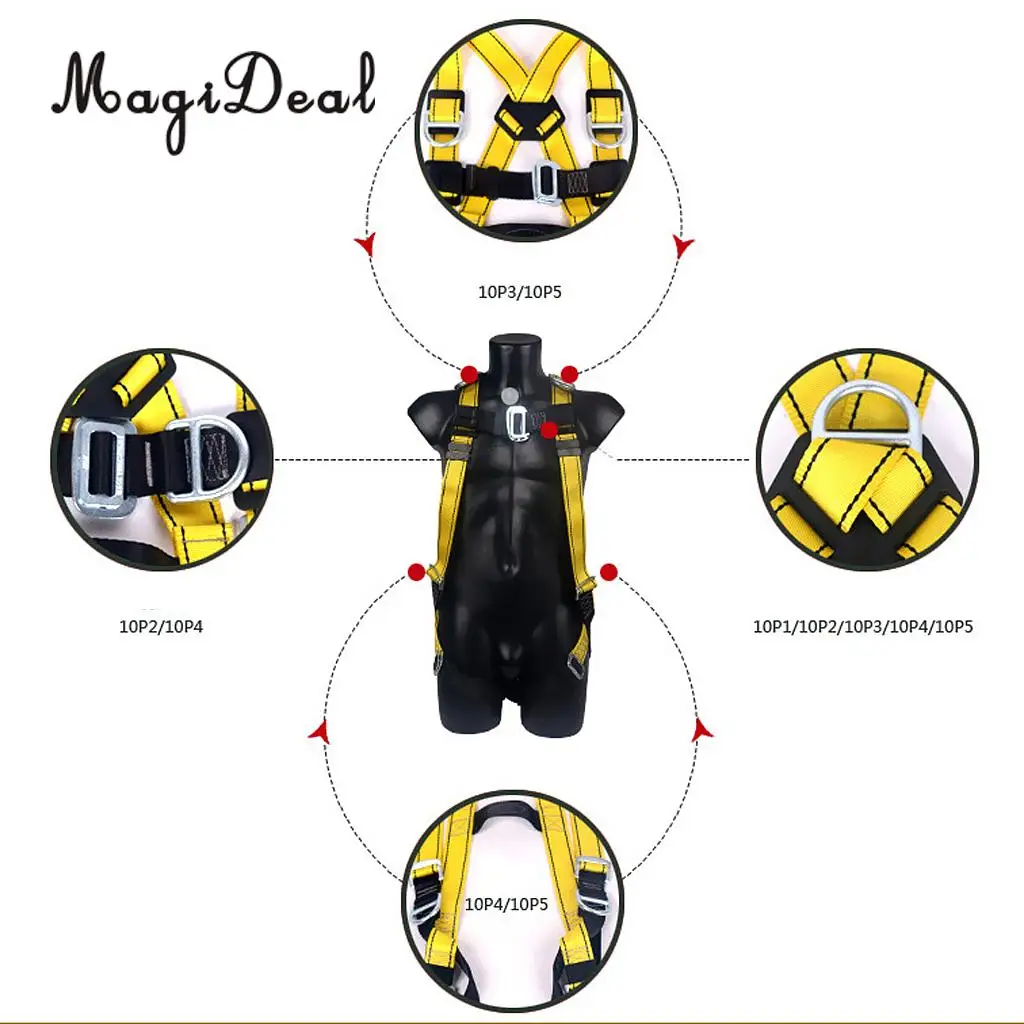Unisex Rock Climbing Full Body Harness Safety Belt for Men Women Caving Rescue Equipment Gear