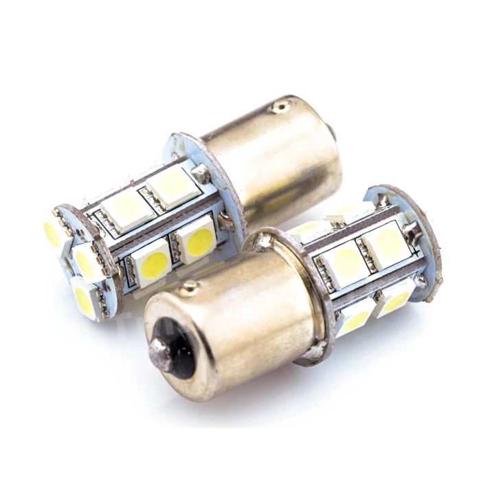 Оптовая продажа 50 шт./лот 1156 BA15S 13 SMD 5050 Чип задние тормоза Белая светодиодная