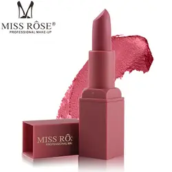 Помада-карандаш 12 видов цветов мисс Роуз Губы матовой помады Сексуальная Для женщин составляют бальзам для губ стойкий макияж Matte Lip