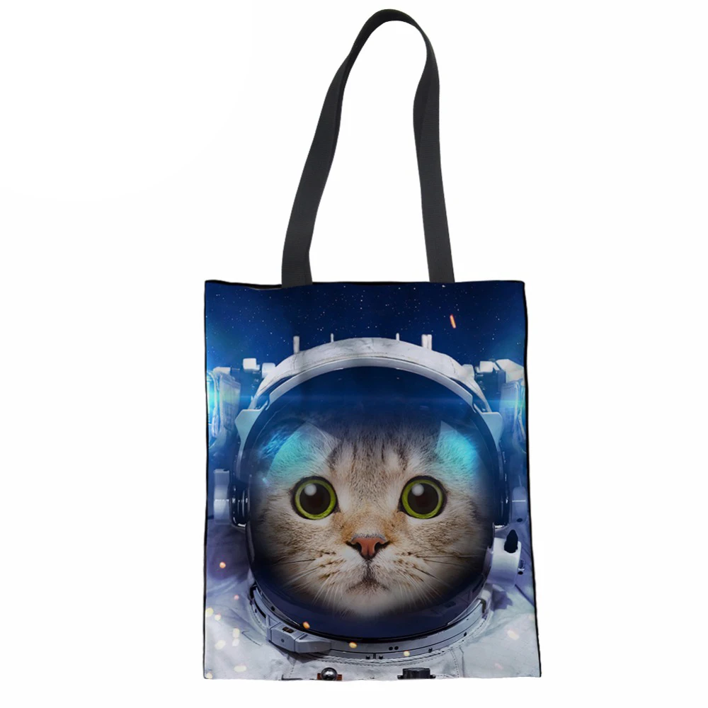 NoisydesignsCasual Coth Сумка Женская Топ ручка сумки кошка животное печать женские девушки