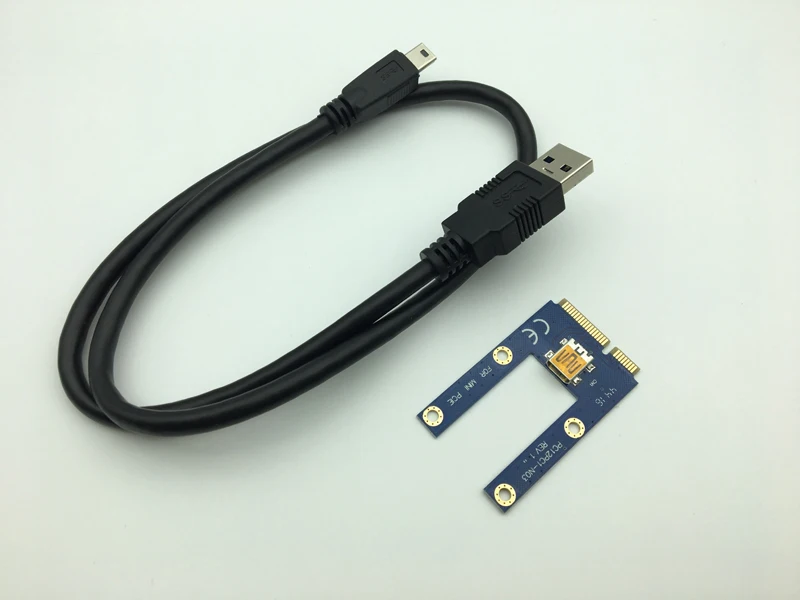 

Mini PCIe Riser PCI Express 1x to 16x for Laptop External Graphics Card GDC Miner mini PCIe to PCI-e Extension Cable Riser Card