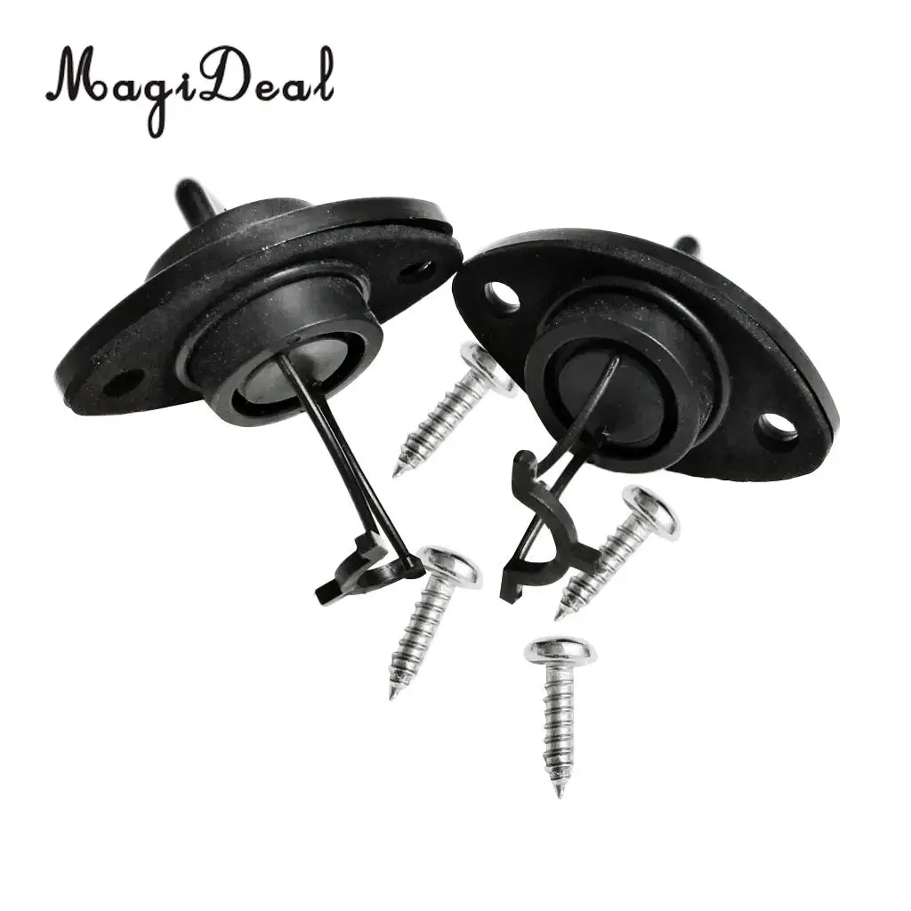 MagiDeal High Quality 1Pair Thread Drain Plug Bung With Screws for Dinghy Kayak Canoes Rowing Boat Surfing Water Sport Accessory