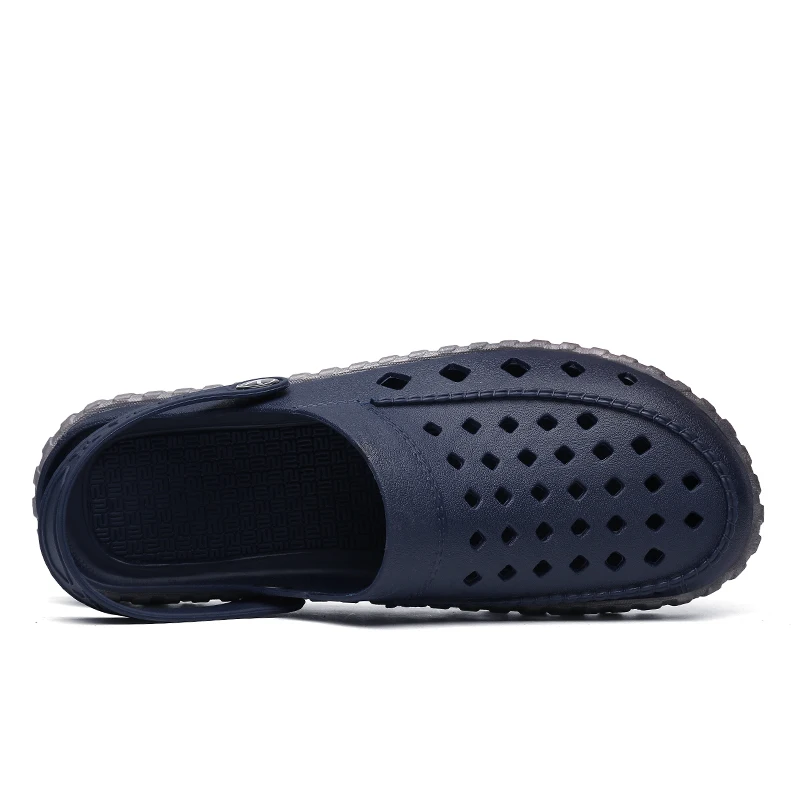 Летние мужские пляжные воздухопроницаемые тапочки модные садовые туфли сабо из ПВХ мужские сандалии 40-45