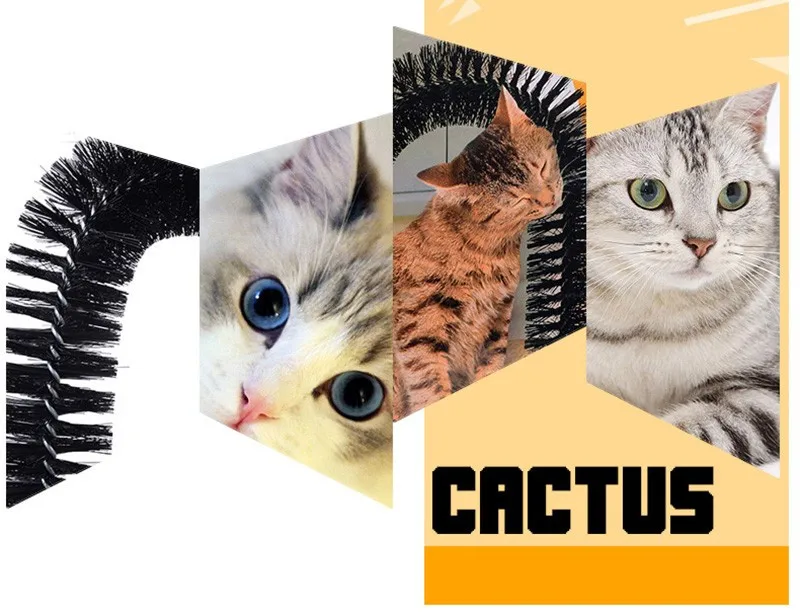 Кошки любимые игрушки арка для домашнего животного самогрумер с круглой флисовой основой кошка игрушечная щётка игрушки для домашних животных приспособления для царапания товары для домашних животных